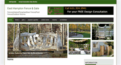 Desktop Screenshot of easthamptonfenceny.com